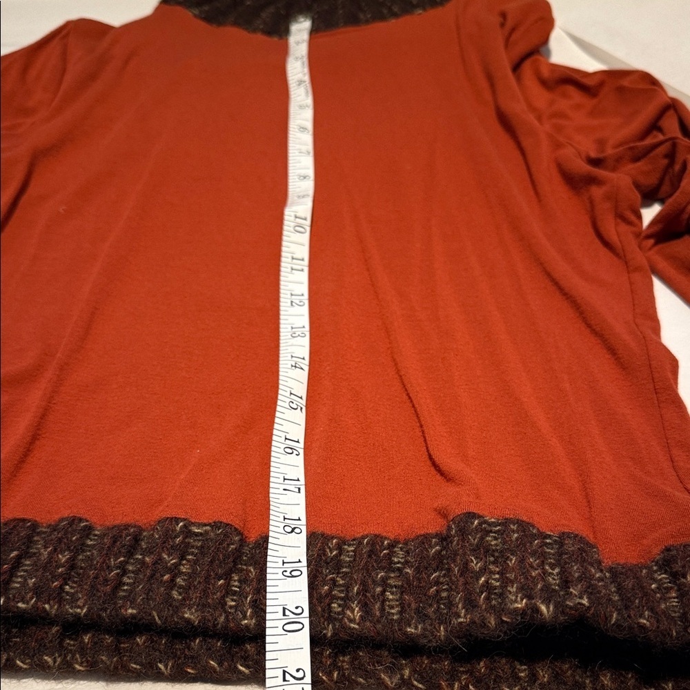 Dolce Gabbana Rust Long Sleeve Turtleneck Top M - Picture 13 of 13
